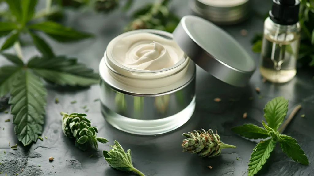 Homemade lotion made with Cannabis-infused MCT oil